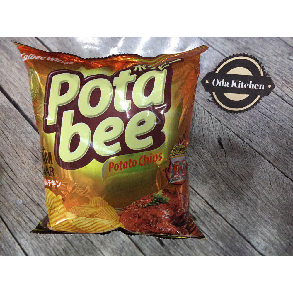 POTABEE SNACK POTATO CHIPS AYAM BAKAR PACK 68gr