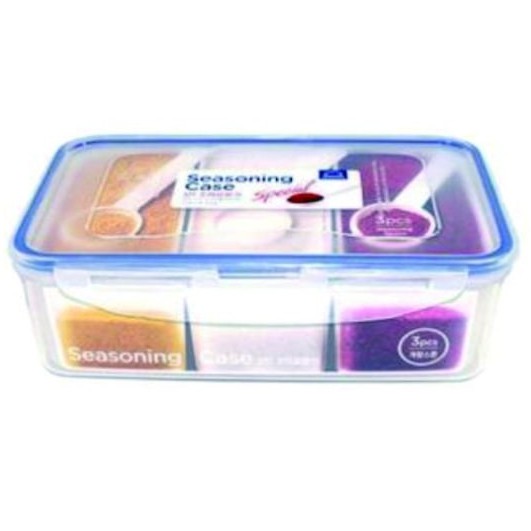 Kotak Tempat Makan Salad sekat 3 locknlock LOCK&LOCK LOCK N LOCK HPL-817CT