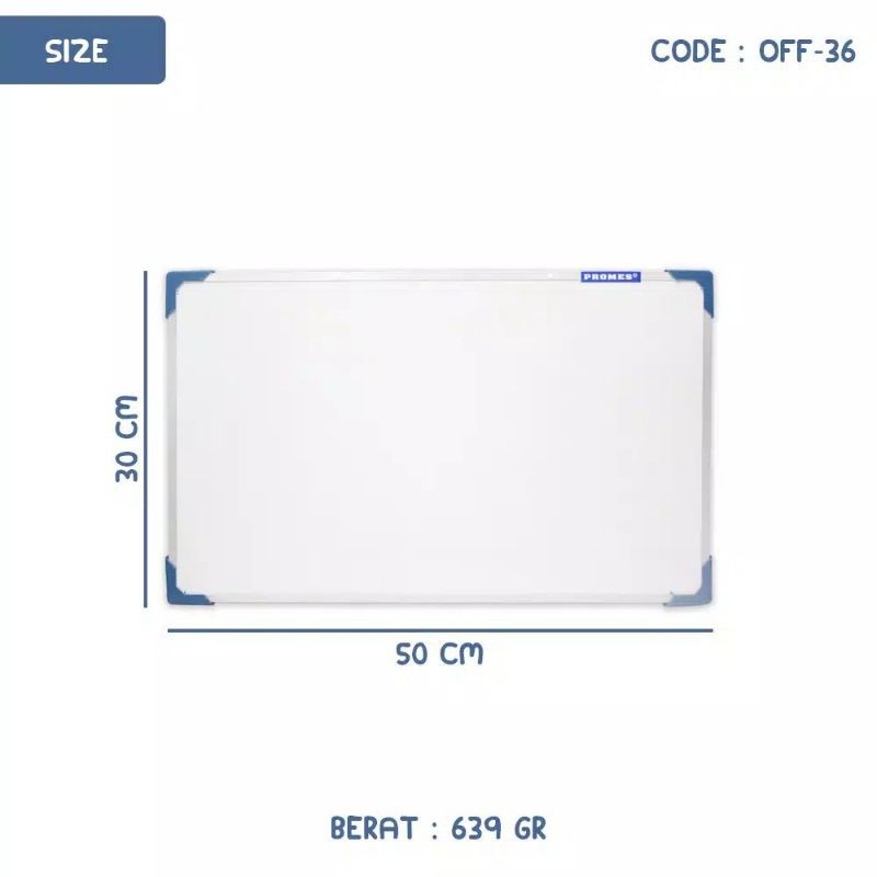 

papan tulis white board ukuran 30cmx50cm