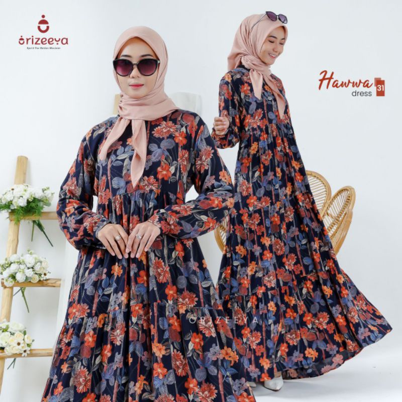 HAWWA DRESS 31 By Orizeeya / DRESS RAYYON VISCOSE TERBARU