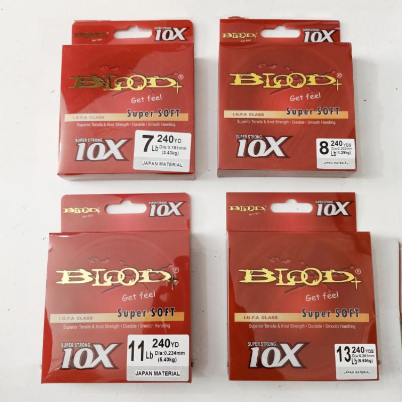 Senar Blood Super Soft 10x Super Strong