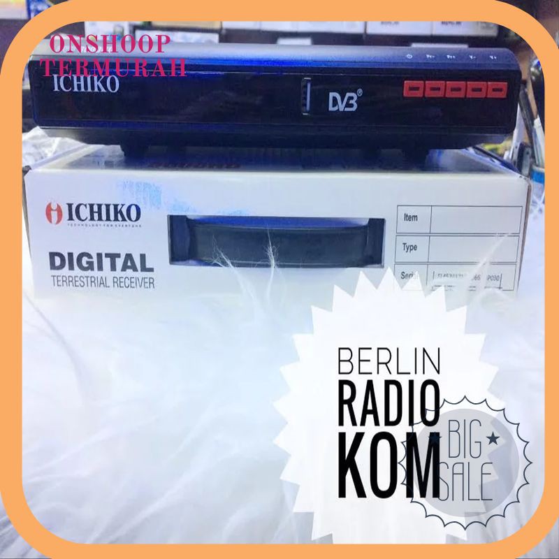 Termurah Ichiko DV 8000HD Set Top Box DVB T2 Tv Digital Receiver KabelHDMI Terlaris