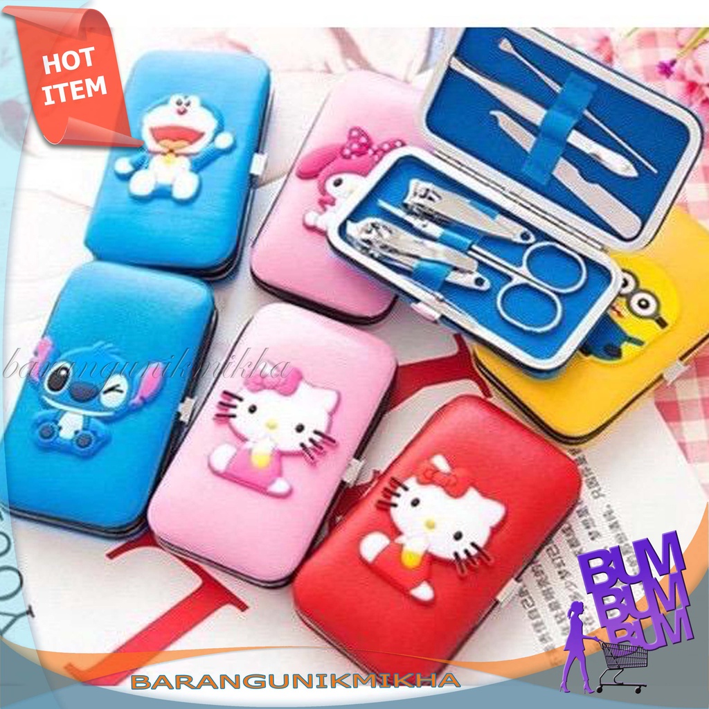 Manicure Set KARAKTER - Alat Perawatan Tubuh (Korek Kuping /Gunting Kuku / Pinset / dll)