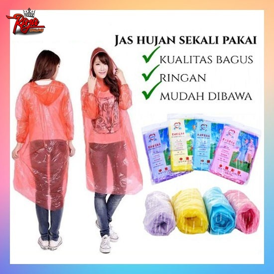 Jas Hujan Bahan Plastik Harga Termurah