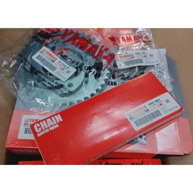 Ger set VIXION Old /Ger motor SATU SET VIXION OLD/Ger Depan& Belakang +Rantai Vixion Old YAMAHA