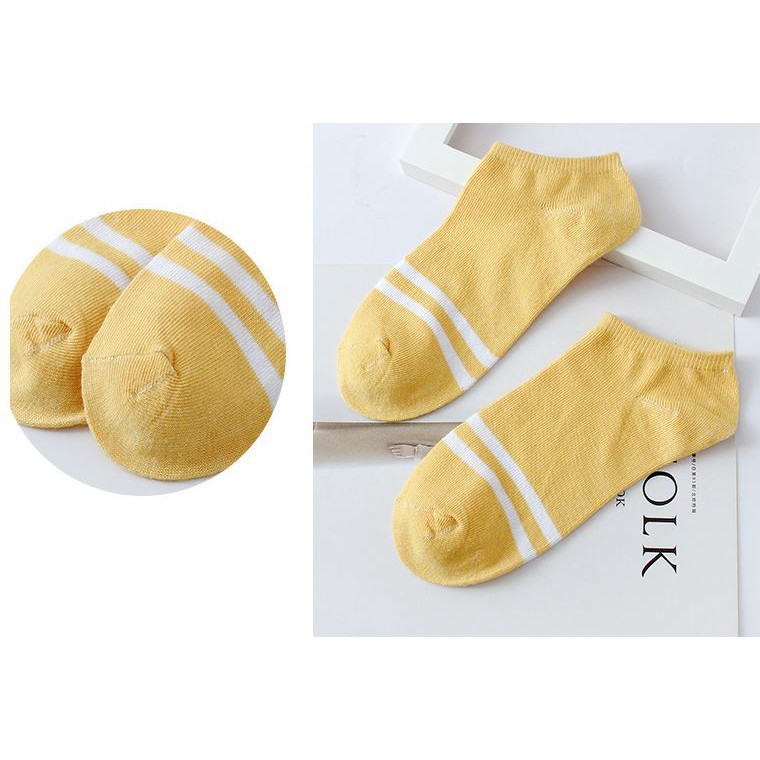FYGALERYSURABAYA Kaos Kaki Ankle Polos Wanita Kaos Kaki Pendek Korea  Short Socks