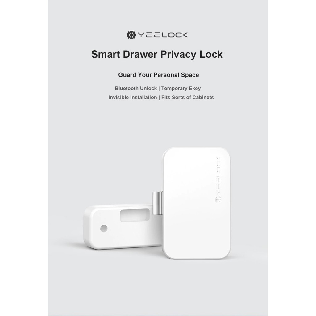 XIAOMI YEELOCK Smart Drawer Cabinet Bluetooth APP Unlock Child Safety