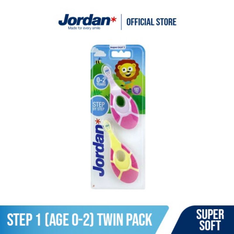 Jordan Sikat Gigi Anak Step 1 Twin Pack