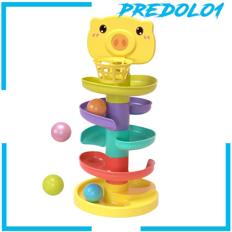 (Predolo1) Mainan Lintasan Bola Metode Montessori Untuk Bayi / Anak 2 / 3 / 4 Tahun