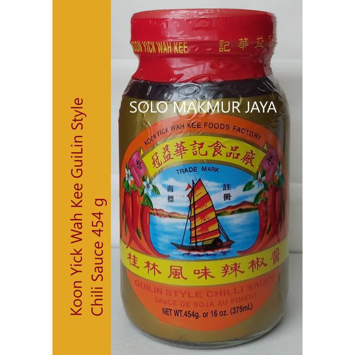 

KOON YICK WAH KEE GUILIN GUI LIN STYLE CHILI SAUCE 454 G 375 ML