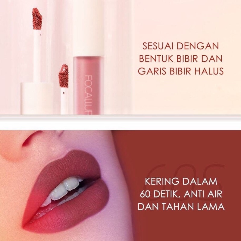 (FREE Eyeshadow) Focallure staymax Lipstick Matte Lembut Melembabkan &amp; Ringan FA134