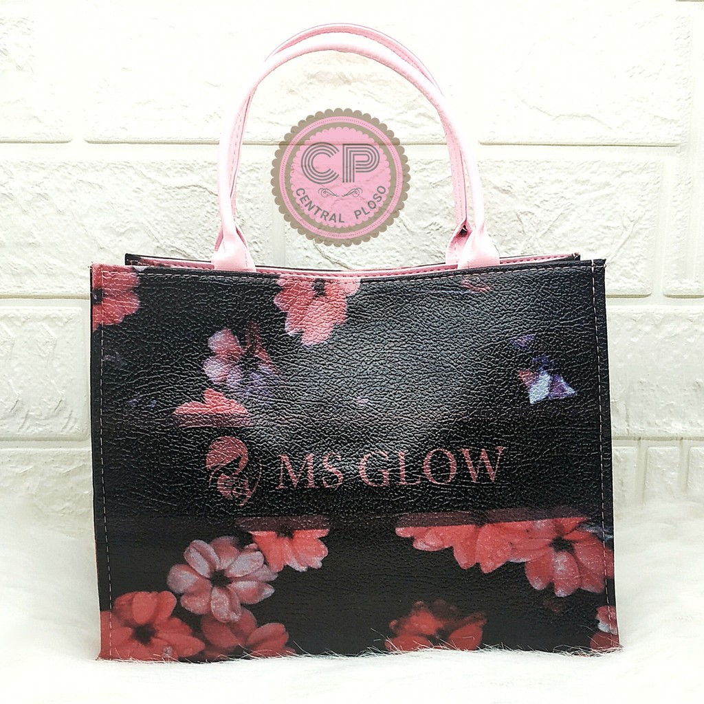 Tote Bag Ms Glow Tas Skincare Dan Cosmetic