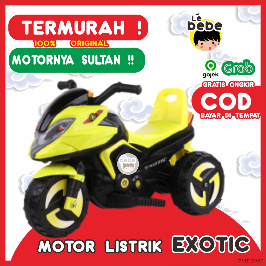 Jual Motor Aki Motor Listrik Motor Aki Anak EXOTIC EMT 2206 Sepeda