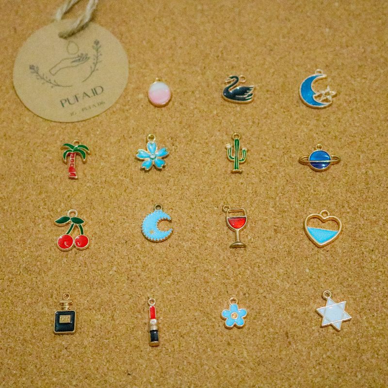 Pufa.id - bandul gelang / bandul gelang tali / charm enamel / bandul / bandul lucu / charms