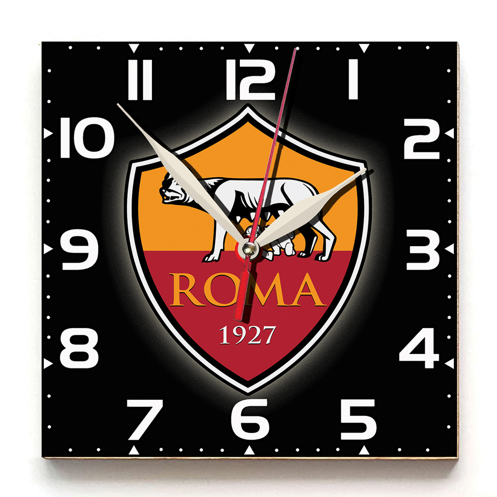 JAM DINDING UNIK KARAKTER AS ROMA . KAYU 30x30