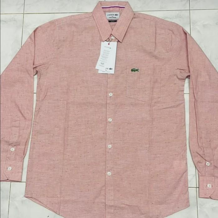 Man | Kemeja Pria Lengan Panjang Lacoste Original Import/Kmj Casual Trendy