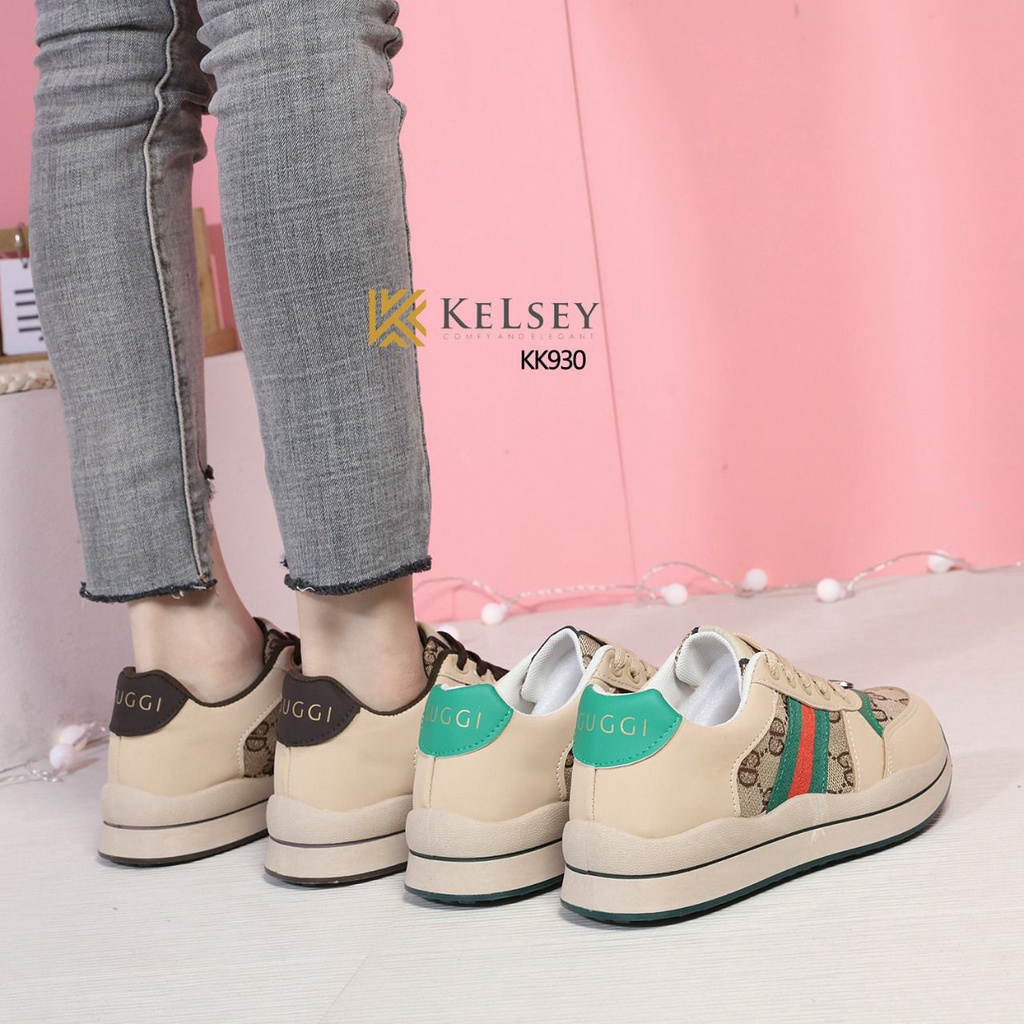 Kelsey Sepatu Sneakers  Wanita  Import KK930