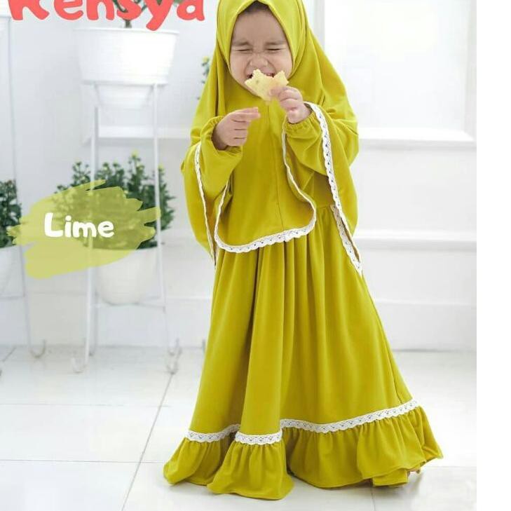 Syari Rensya Kid - dm gamis anak 2-4 tahun syari balita gamis anak lucu