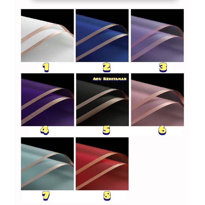 

FREE PACKING Flower Wrapping Paper Variasi List Gold Kertas Bouquet Line Color Gold Cellophane Kertas Buket List Emas Part 4