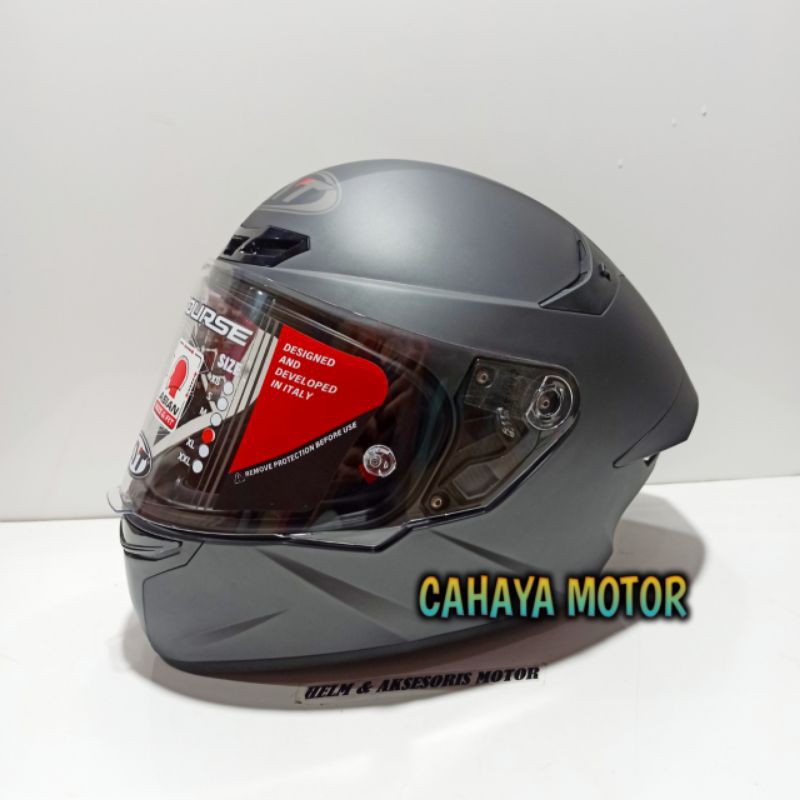 HELM KYT TT COURSE PLAIN MATT ANTHRACITE/ABU DOFF