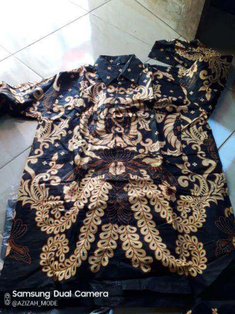 Family Ada Anaknya) Batik Couple 2499 Motif Manggar  Couple Gisel Sumber Rejeki