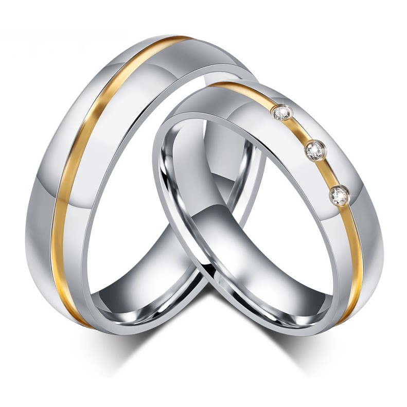 [BEST SELLER] Cincin Couple Titanium / Cincin Couple Murah / Cincin Couple Anti Karat C029 BISA COD