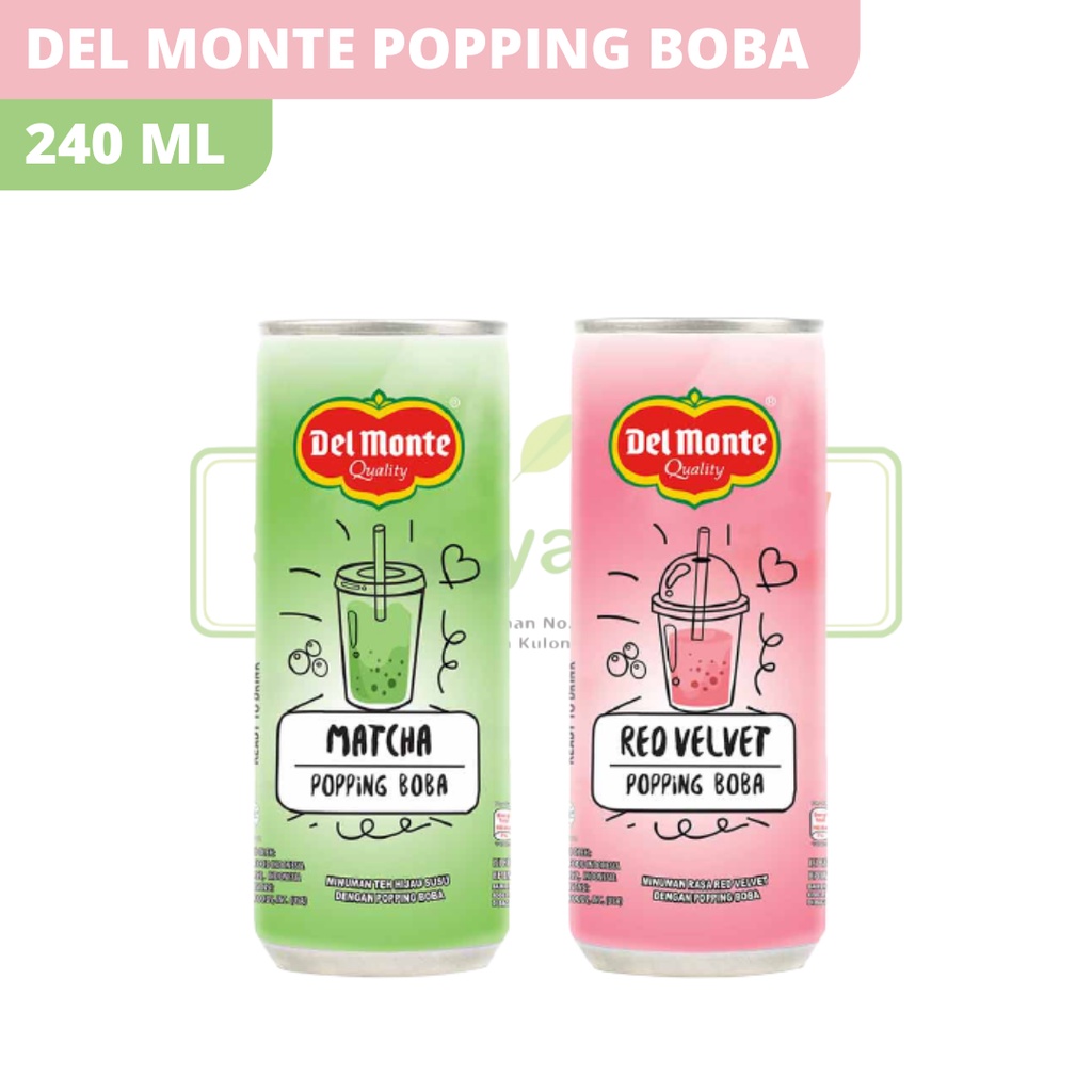 

DEL MONTE POPPING BOBA MILK TEA 240ML