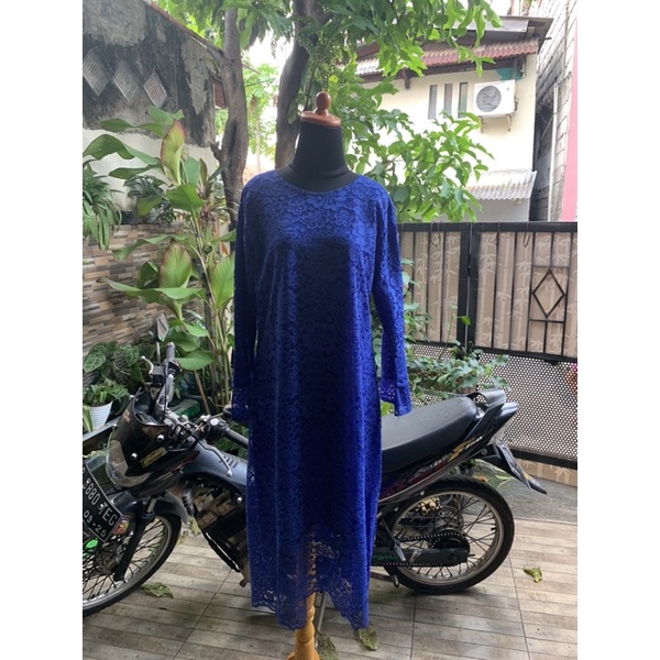 SEWA - Atasan Kebaya Biru (Tunik) tanpa rok/ bawahan