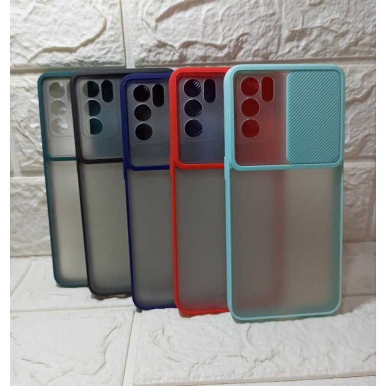 (MH)-OPPO RENO 6 5G SOFT CASE DOVE PENUTUP CAMERA SLIDING KAMERA