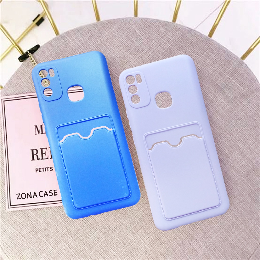 Soft Case Candy + Slot Card Samsung A22 (5G) A52 A72 - Realme C12 C15