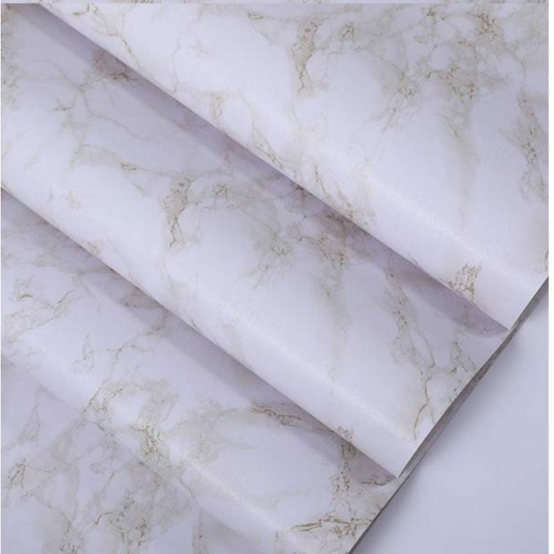 Wallpaper dinding motif marmer putih new 45cmx10m