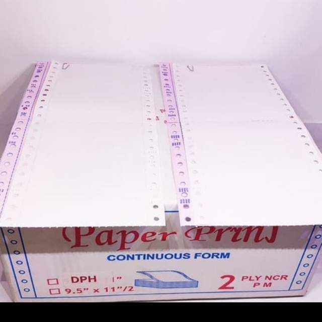 

Continous form 2 ply bagi 4 wartel