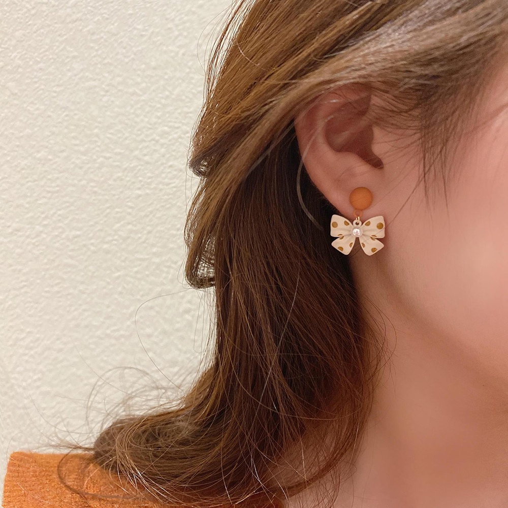 【COD Tangding】Anting Desain Pita Untuk Wanita