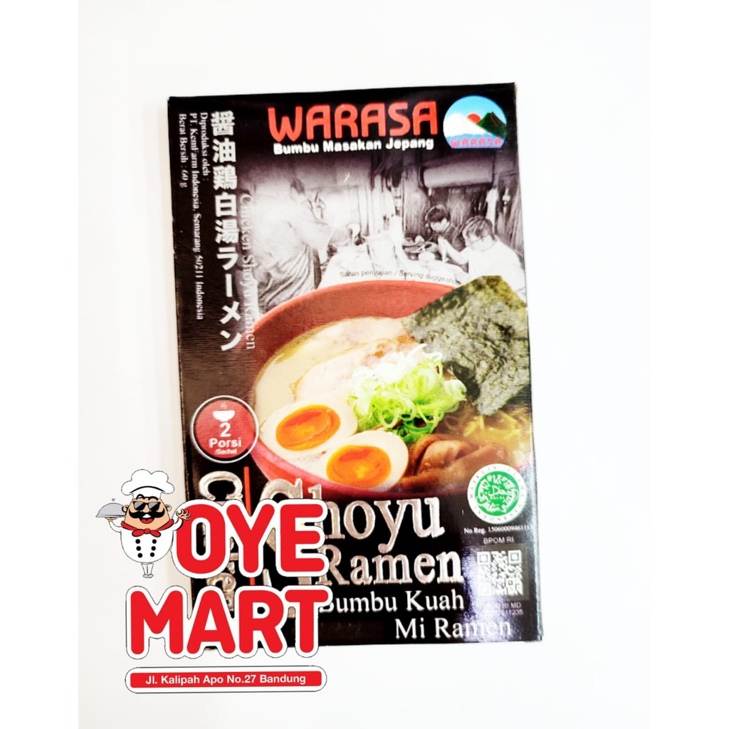 WARASA CHICKEN SHOYU RAMEN 60GR / BUMBU MASAK INSTAN