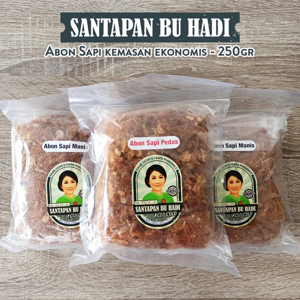 

Abon Sapi Kemasan Ekonomis 250gr TANPA PENGAWET