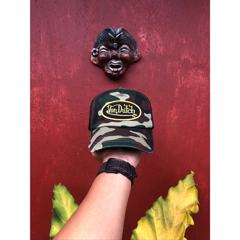 topi camo army von ducth