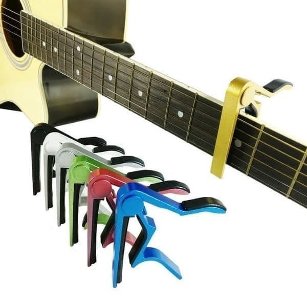 Capo Gitar Fender FE08 Universal High Quality Aluminium Alloy Metal Kunci Penjepit Guitar perubahan