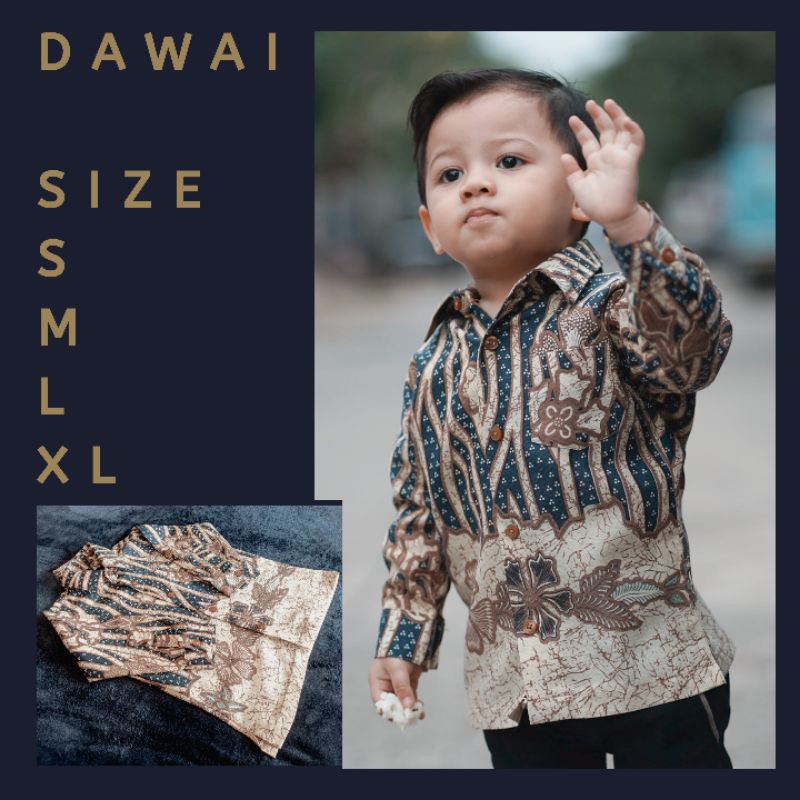 Batik Anak Lengan Panjang (batik Dawai)