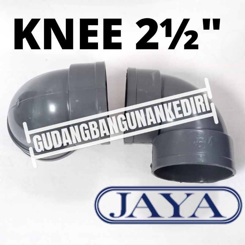Knee 2 1/2" JAYA keni 2 1/2" elbow 2 1/2" Knee 2 1/2 inch sambungan pipa PVC JAYA