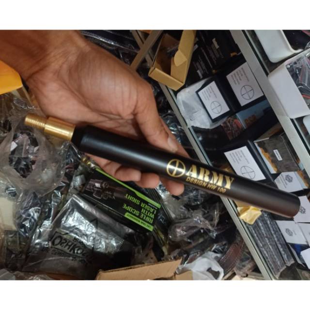 Peredam Gejluk HW 100 ARMY Plus Sambungan Peredam Gejlug