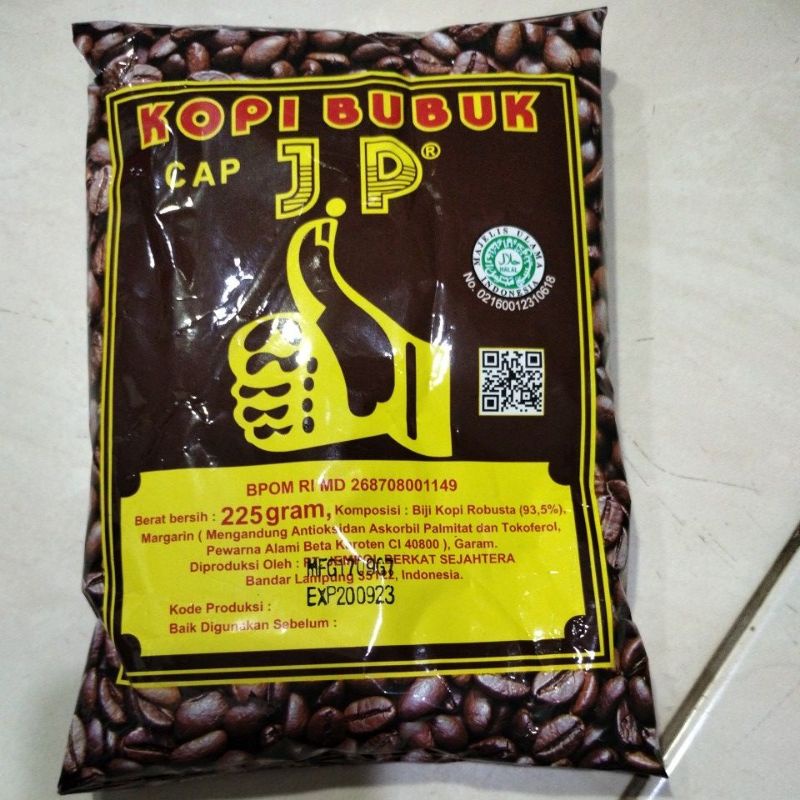 

KOPI JP JEMPOL "ORIGINAL" LAMPUNG 225 GR