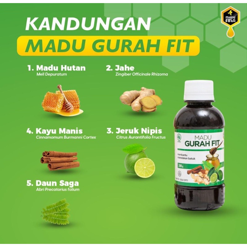 Bisa COD - MADU GURAH FIT - gurahfit - madu untuk bronkitis - radang tenggorokan - batuk gurah flu - sesak napas-5