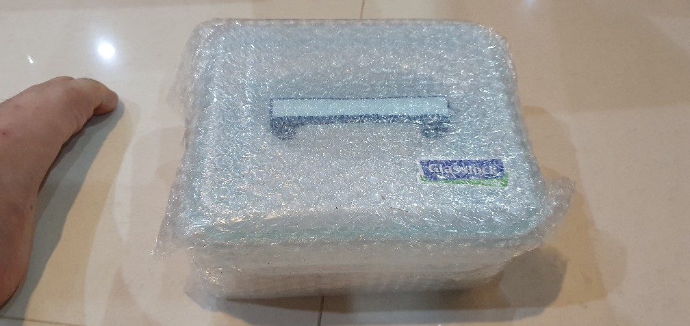 Tempat Makan 2.7 Ltr Glasslock Handy Wadah Makan Lunch Box - Biru