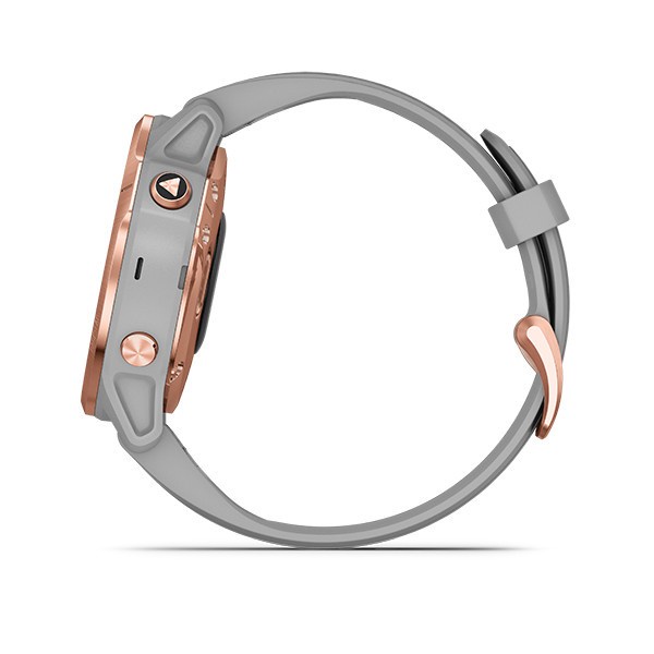 Garmin Watch Fenix 6S RoseGold tone with Powder Gray Band - Garansi Resmi Tam 2 Tahun