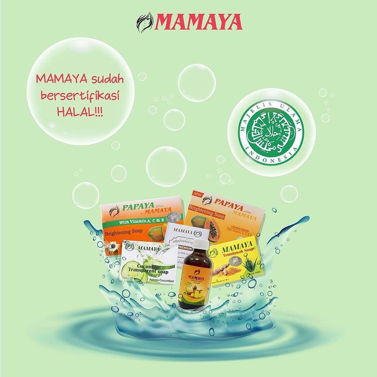 MAMAYA Sabun Papaya (✔️BPOM) Sabun Pepaya 70g | Temulawak 85g | Cucumber 85g | Rice 60g (KIM)