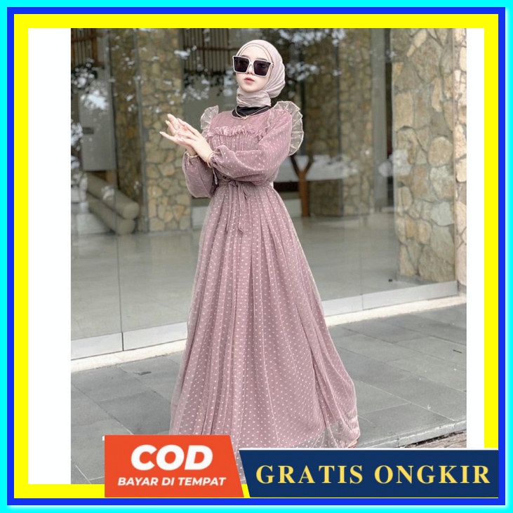 Baju Gamis Terbaru 2022 Dres Korea Long Dress Korea Dres Polos Long Dress Polos Jumbo Pakaian Muslim