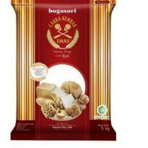 

♟6439✵ TEPUNG CAKRA KEMBAR EMAS UNTUK ROTI 5 kg ✻