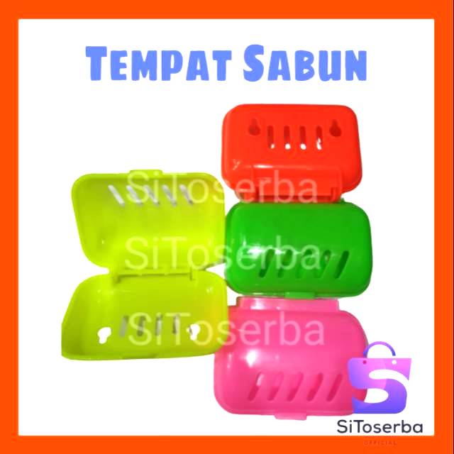 TEMPT SABUN POLOS WARNA MURAH DENGAN PENUTUP