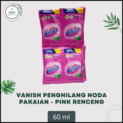 VANISH CAIR SACHET 12 PC RENCENG 60 ML PENGHILANG NODA MURAH 