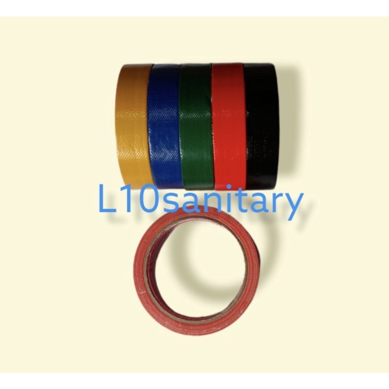 Lakban Kain 1” Inch Warna Warni / Cloth Tape 1” Inch 22mm x 10yard